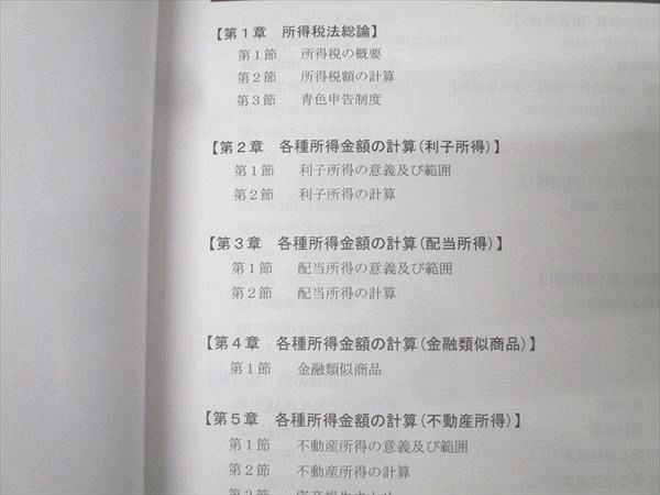 CPA会計学院 公認会計士試験 租税法 論文対策講義 冨田レジュメ 所得税
