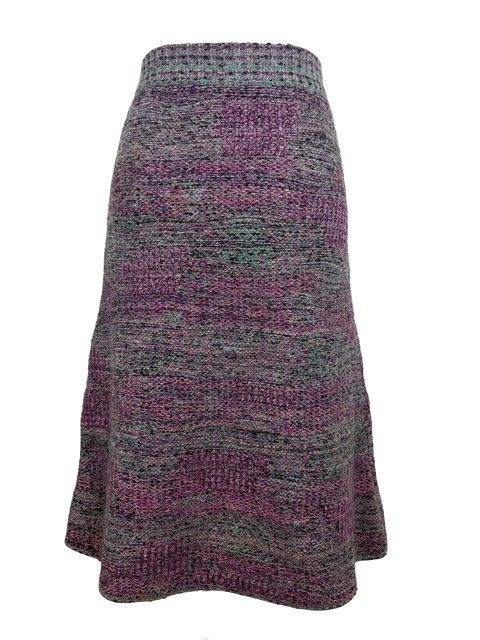 シャネル 大人気！15Bミックスツイードニットミディ丈スカート CHANEL