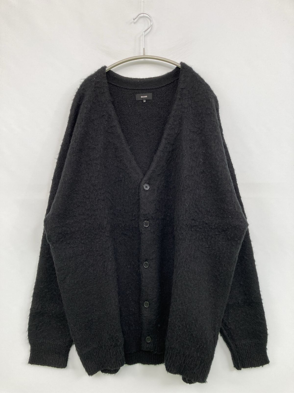 BEAMS ビームス カーディガン/ボレロ L ブラック ウール・ニット