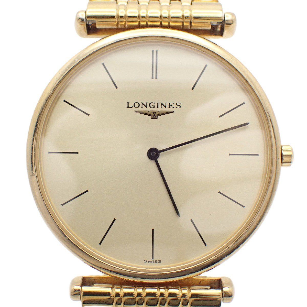 ロンジン グランドクラシック クォーツ メンズ 腕時計 ゴールドGP