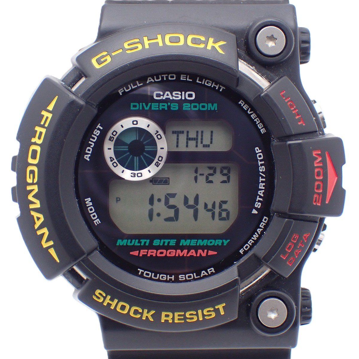 カシオ G-SHOCK フロッグマン タフソーラー メンズ 腕時計 純正樹脂