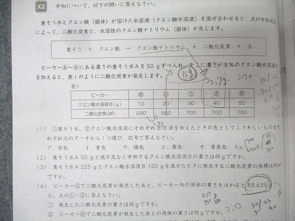 SAPIX サピックス 小学6年 理科 夏期集中 志望校錬成特訓 NS-01～05 計