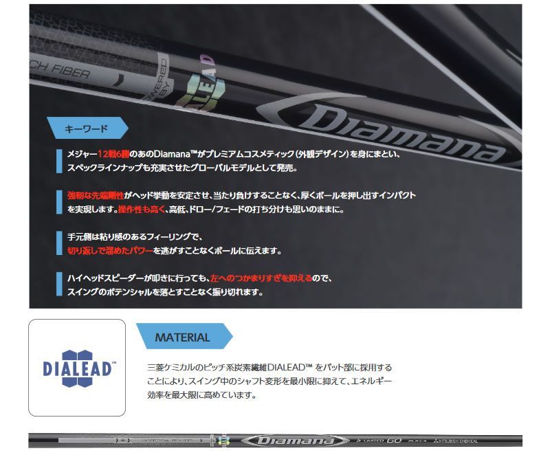 新品】三菱ケミカル Diamana D-LIMITED ディアマナ Dリミテッド 60