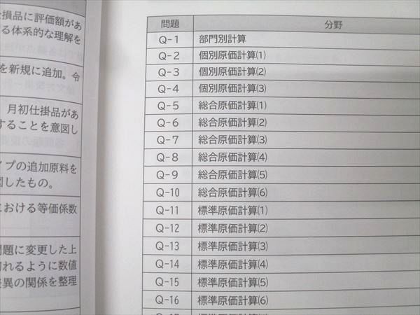 CPA会計学院 公認会計士講座 管理会計論 論文対策集 計算編1/2 2026年