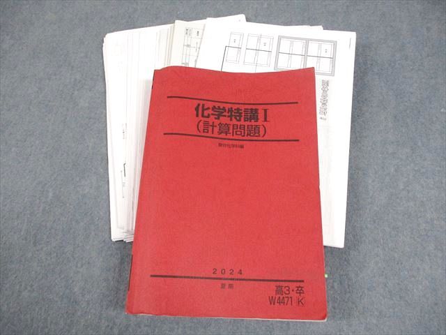 駿台 化学特講I(計算問題) テキスト/プリント大量セット 2024 夏期