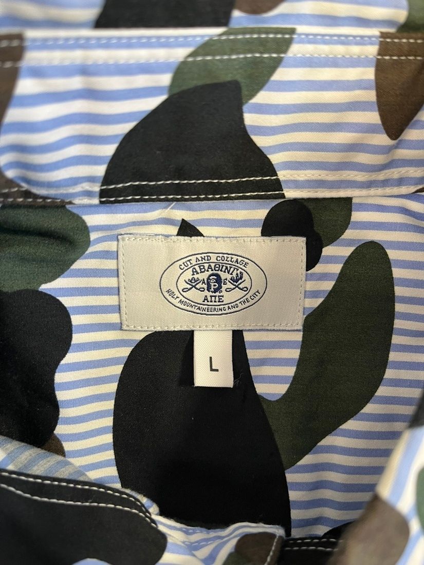 ア ベイシング エイプ A BATHING APE 1ST CAMO STRIPE BD SHIRT カモ