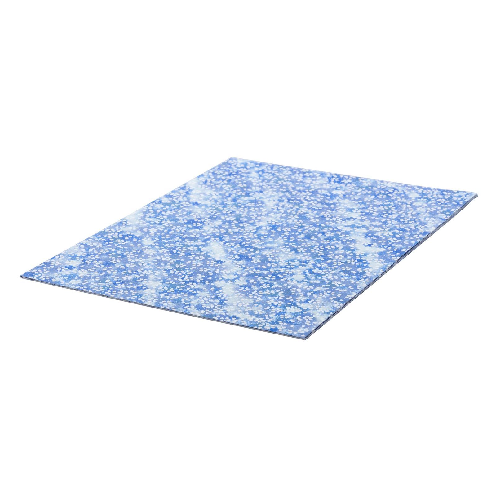 限定】和紙かわ澄 特撰 藍染風 手染め 千代紙 友禅和紙 A4判 21×29.7cm