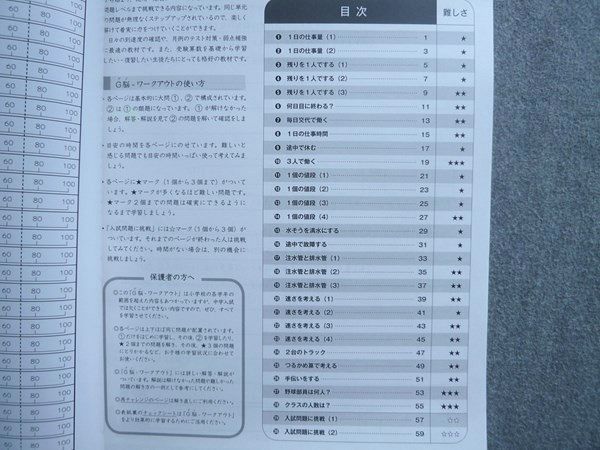 富士教育 中学受験グノーブル G脳 ワークアウト 算数5年 22割合