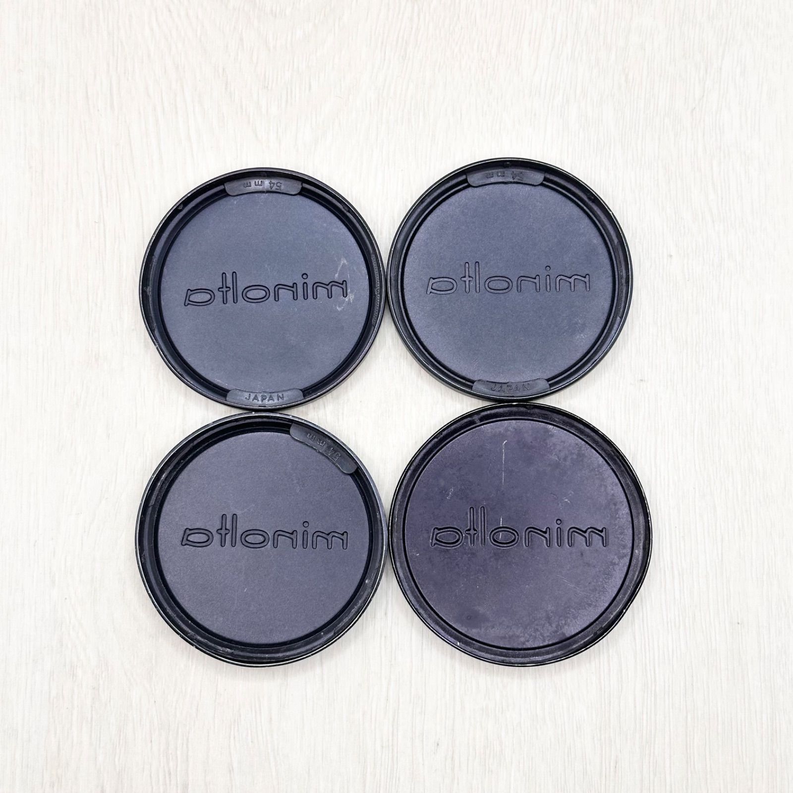 MINOLTA ミノルタ メタルフロントキャップ 4個 まとめ売り 54cm / 56cm