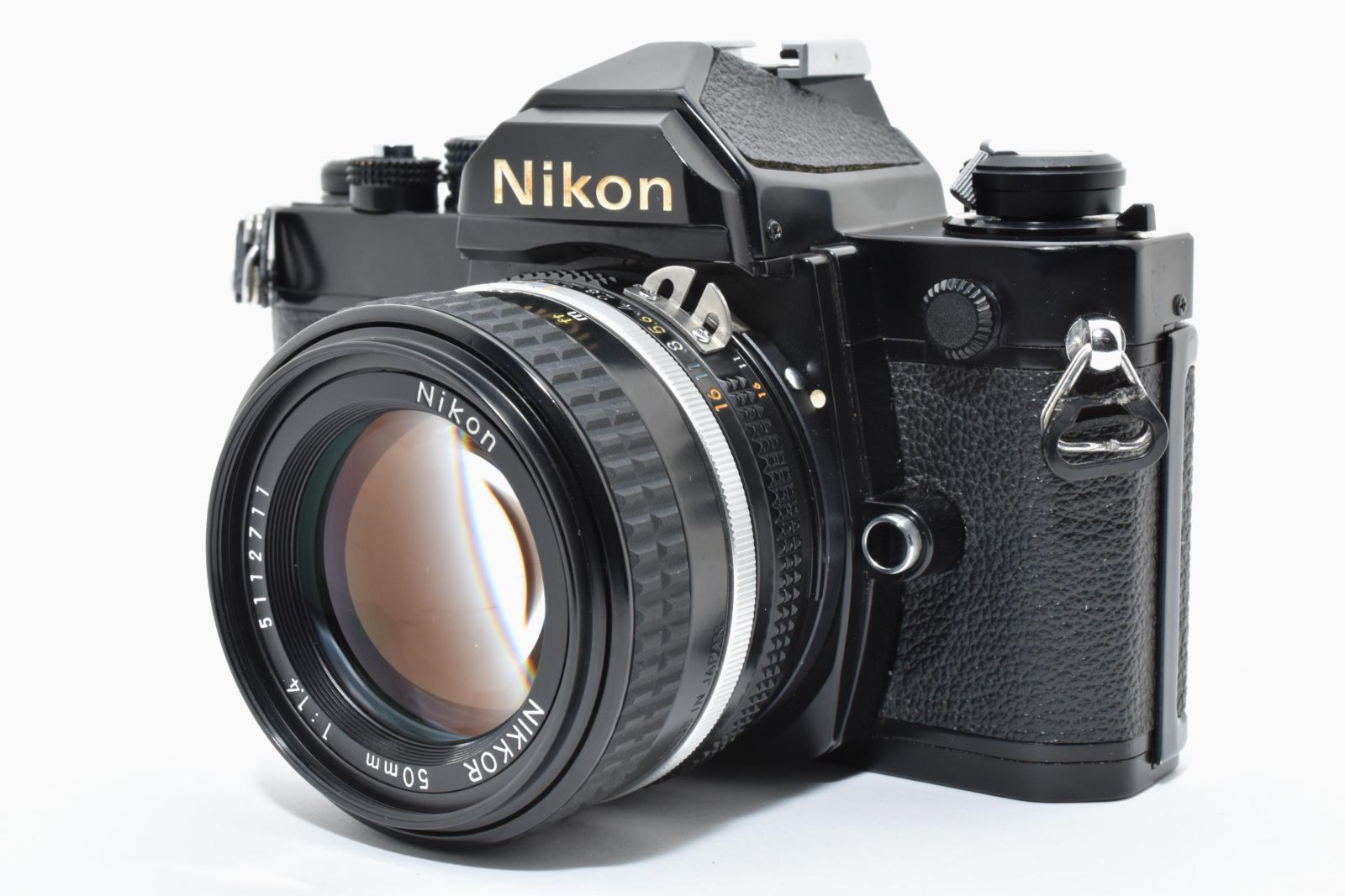 6087 【良品】 Nikon Fm Black Slr Film Camera Ai-S Nikkor 50mm F1.4