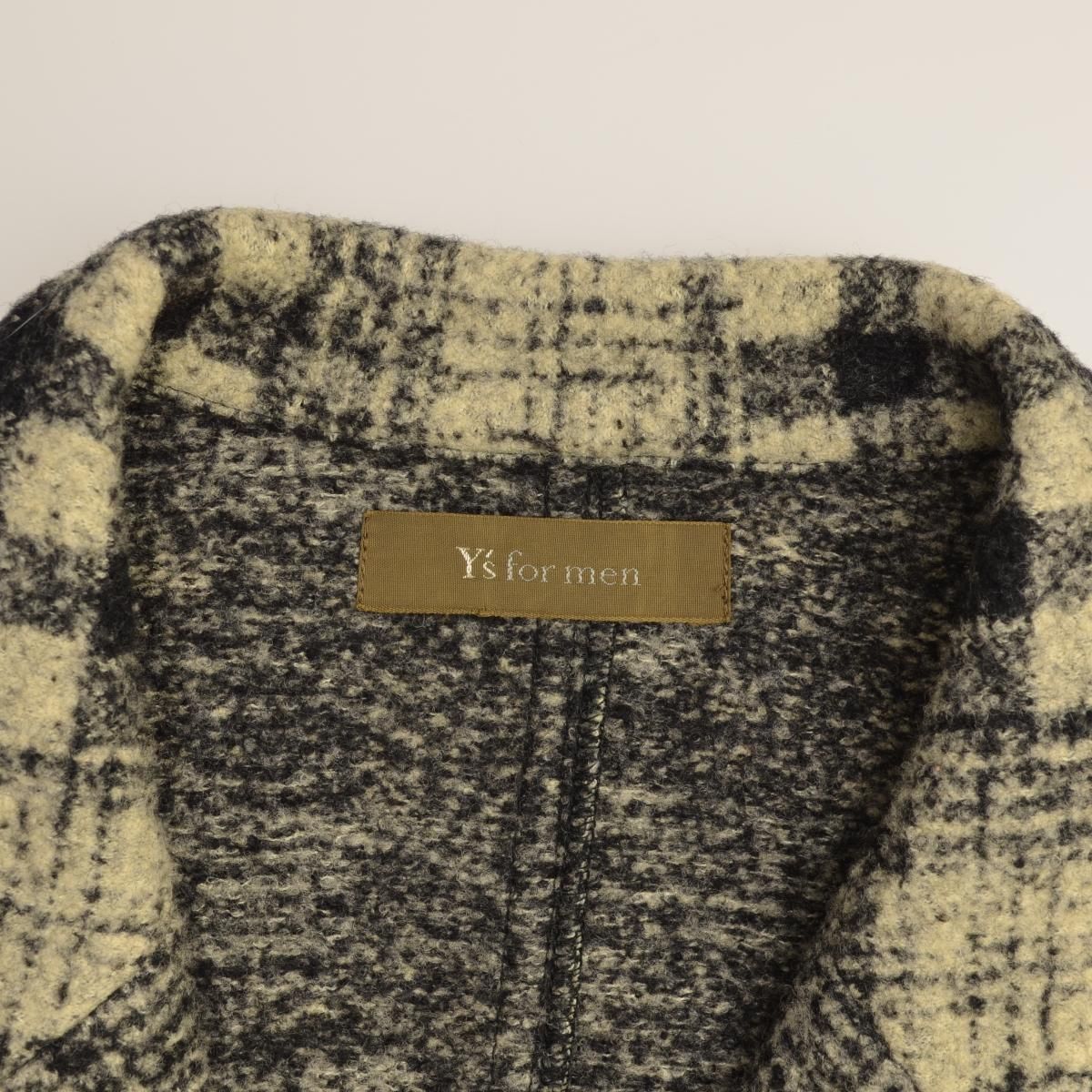 Y'SFORMEN】90s 97AW MI-T48-150 チェックウールテーラードジャケット