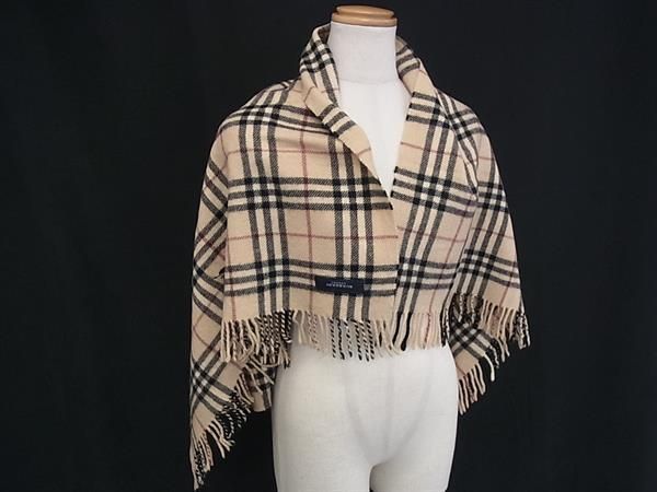 BURBERRY バーバリー ノバチェック ウール100％ マフラー ショール