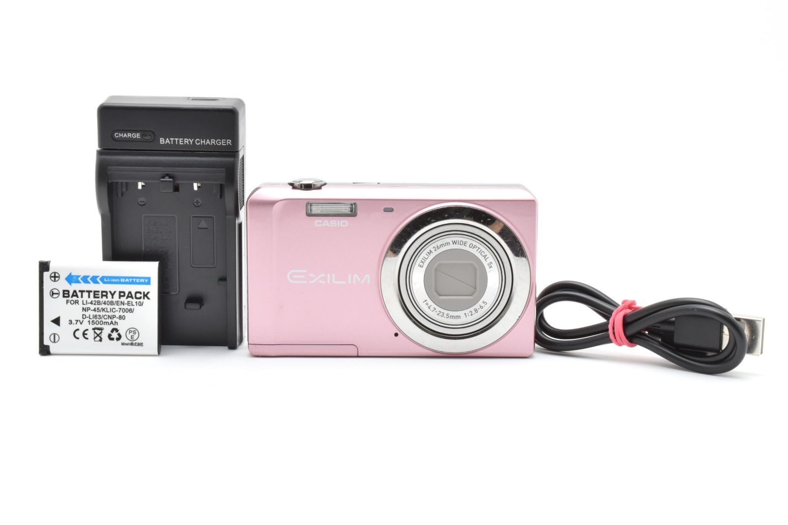 6424 【並品】 Casio Exilim Ex-Zs5 Compact Digital Camera 動作確認