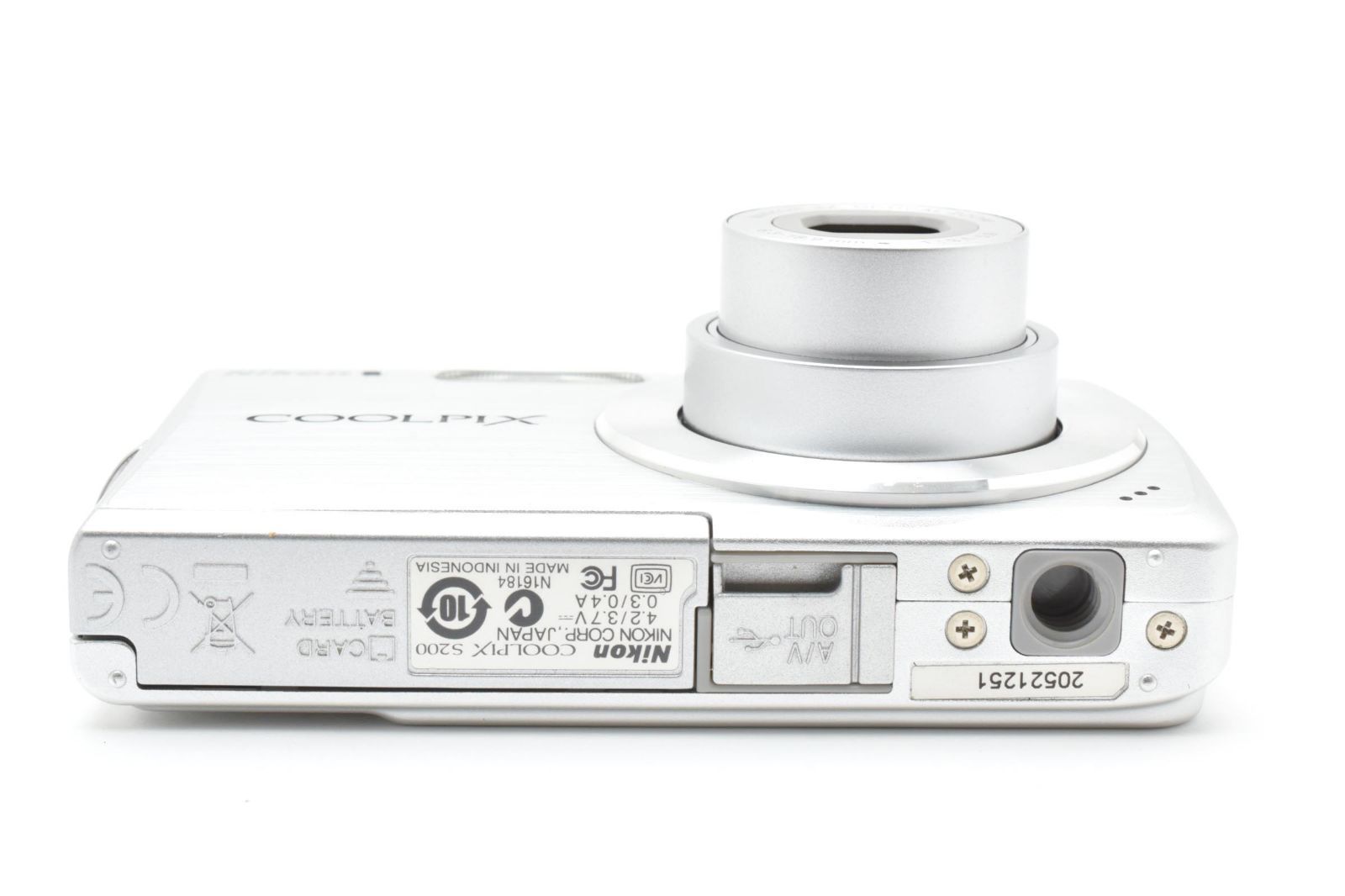 6417 【並品】 Nikon Coolpix S200 Compact Digital Camera 動作確認済