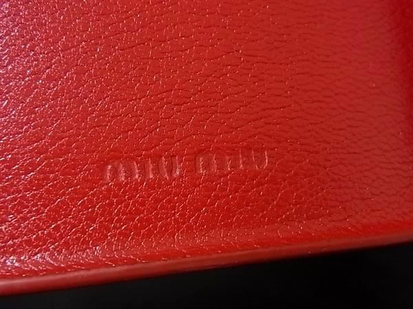 □美品□ miumiu ミュウミュウ レザー iPhone XS Max 対応 アイフォン