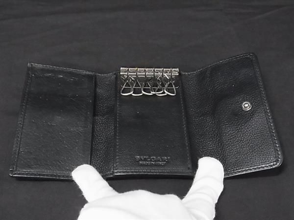 BVLGARI ブルガリ ロゴマニア キャンバス 6連 キーケース キーリング