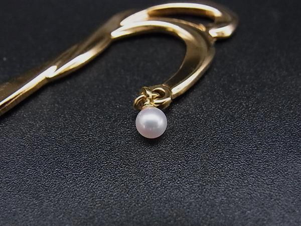 □美品□ MIKIMOTO ミキモト 本真珠 パール約2mm アコヤ真珠