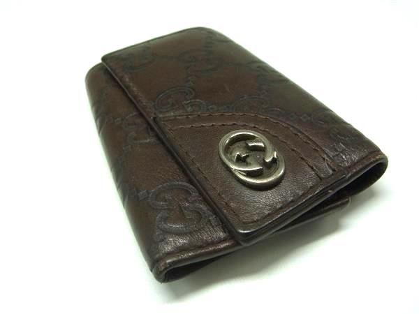 GUCCI グッチ インターロッキングG レザー GG柄 キーケース 鍵入れ