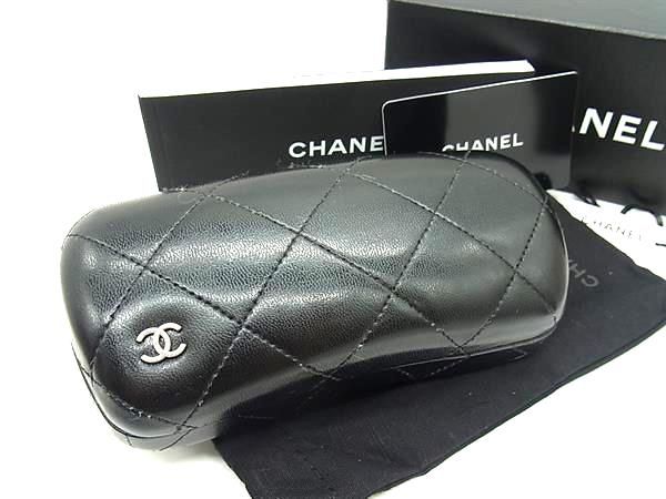 CHANEL シャネル ココマーク マトラッセ レザー メガネケース 眼鏡