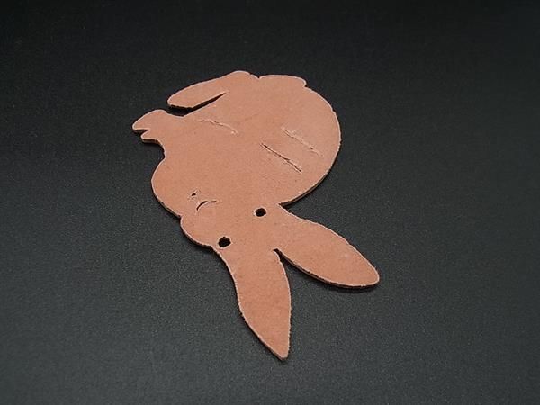 □美品□ HERMES エルメス プティアッシュ レザー ラビット うさぎ