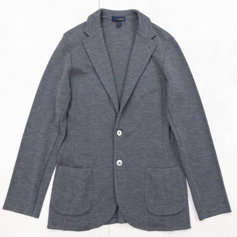 LARDINI ラルディーニ ニットジャケット ミラノリブ テーラード ウール