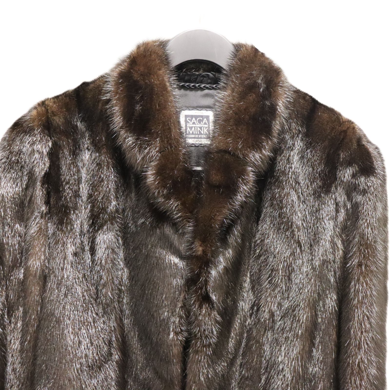 SAGA MINK サガミンク 毛皮 コート ダークブラウン レディース - メルカリ