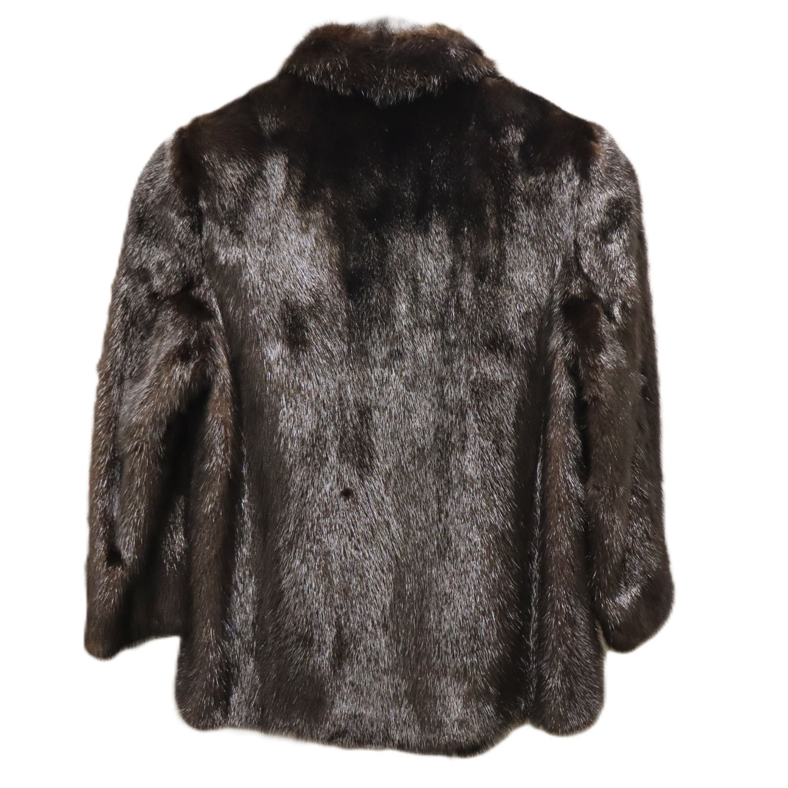 SAGA MINK サガミンク 毛皮 コート ダークブラウン レディース - メルカリ