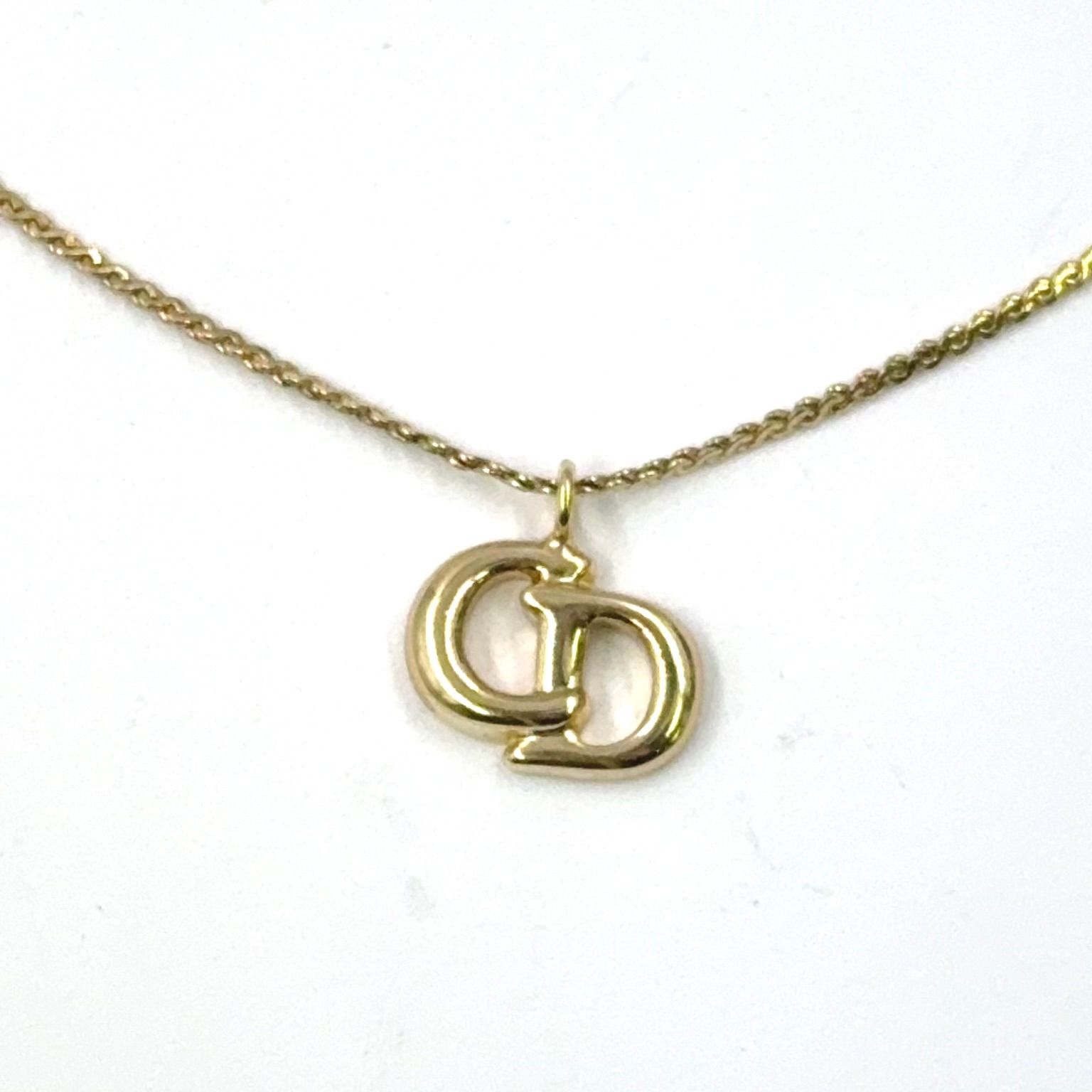 Christian Dior CDロゴ GP ゴールド ネックレス - メルカリ