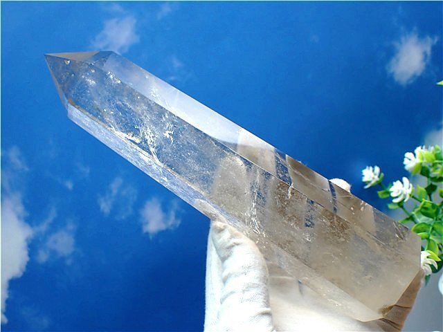 AAA級天然高透明度水晶六角柱YT3B2/164B11A Lab. hope 希望研究室 高
