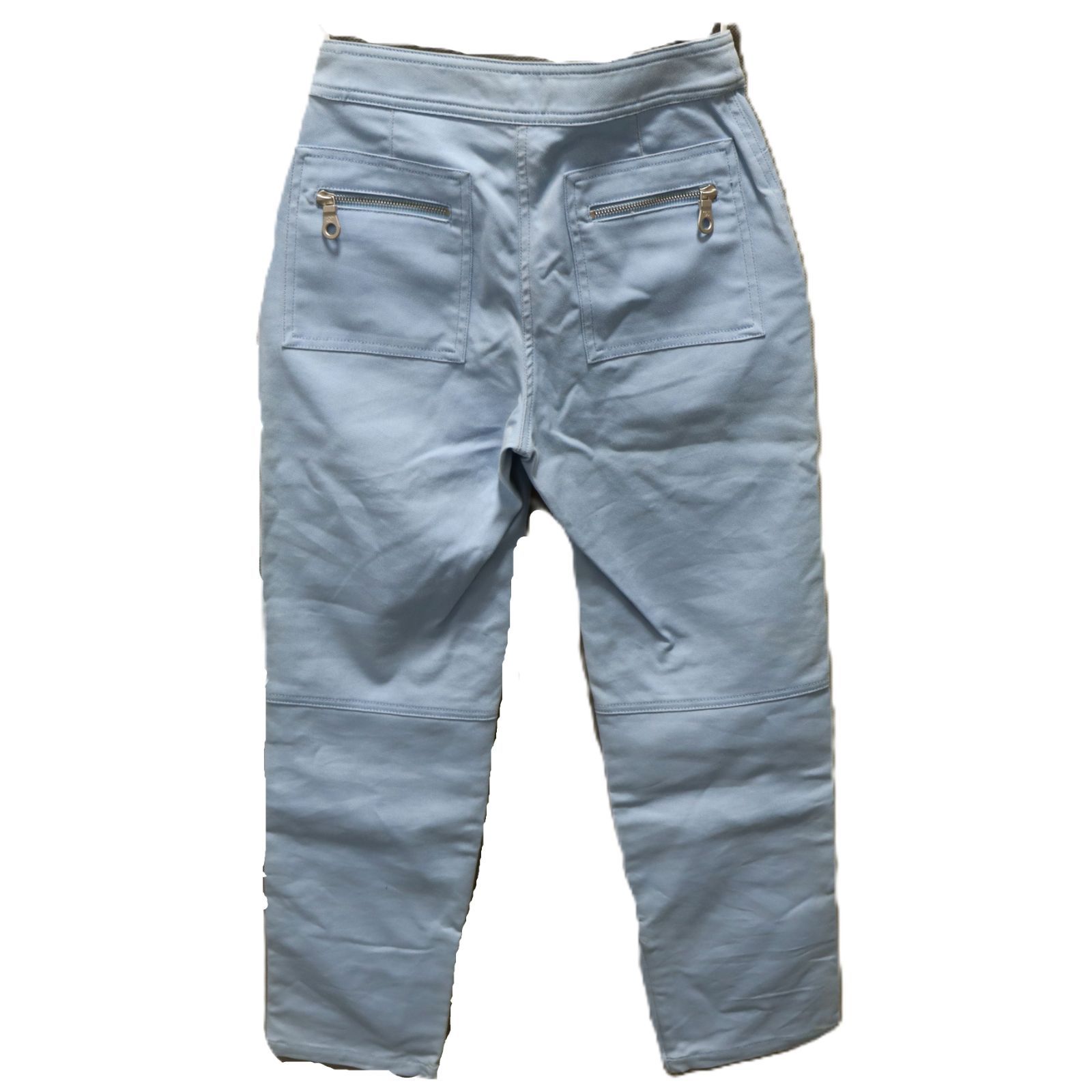 CHANEL シャネル スポーツライン デニムパンツ ライトブルー ココ