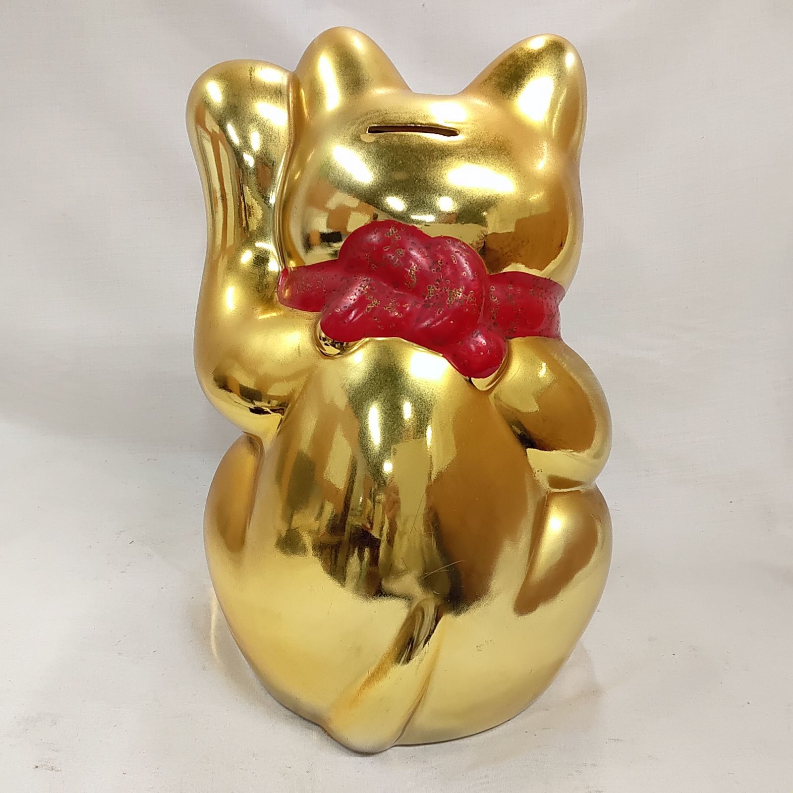 中古品・招き猫 ・縁起物・商売繁盛・貯金箱・昭和レトロ T601 - メルカリ
