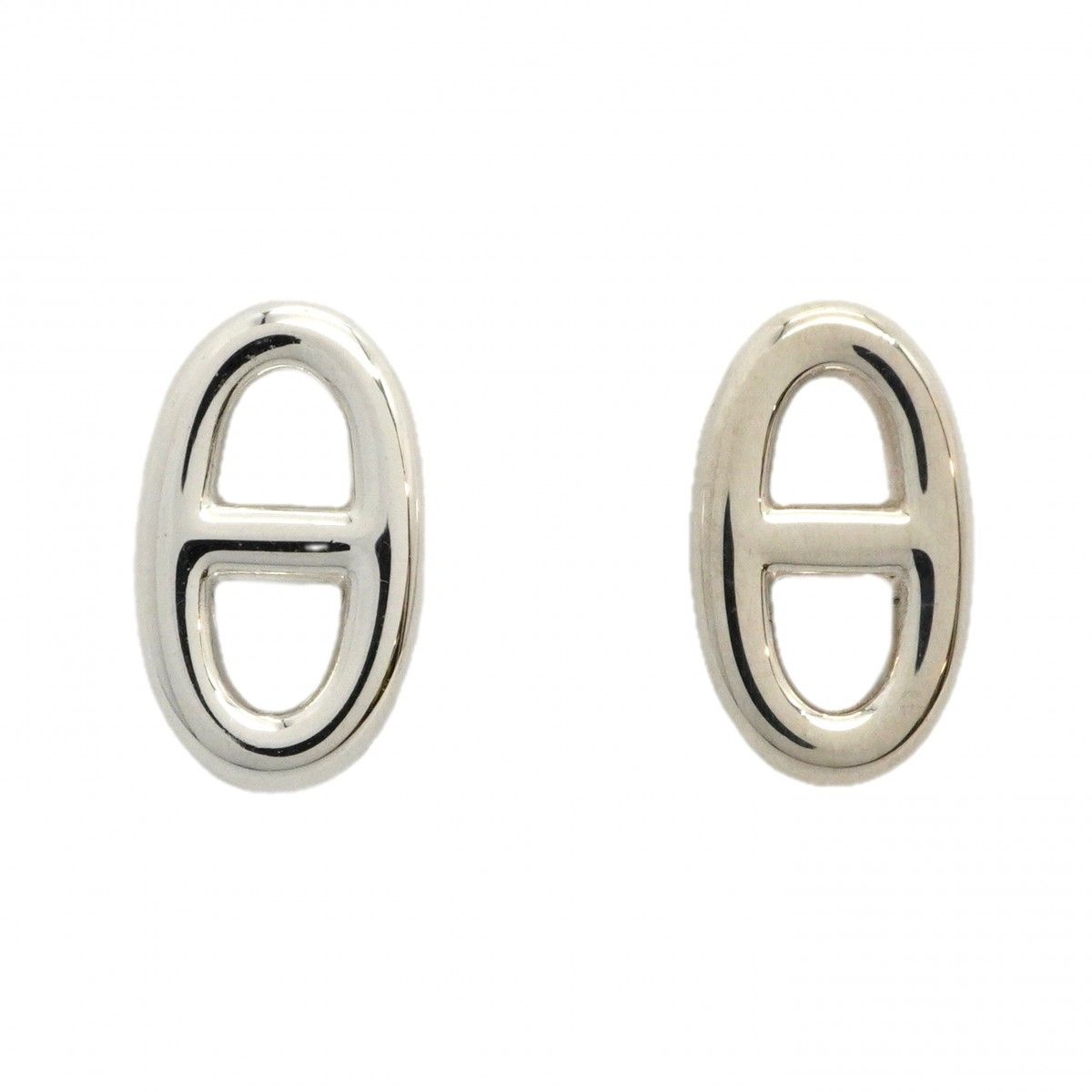 6jbb0370】エルメス ピアス シェーヌダンクル TPM シルバー925【中古