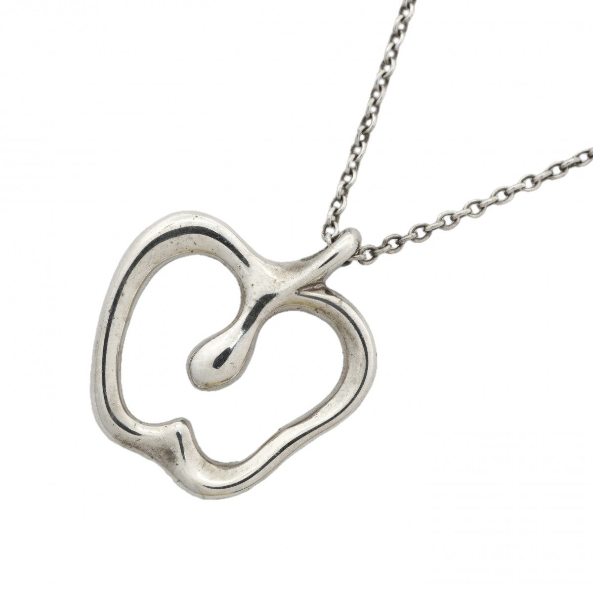 6jbb0386-k】ティファニー ネックレス アップル シルバー925【中古