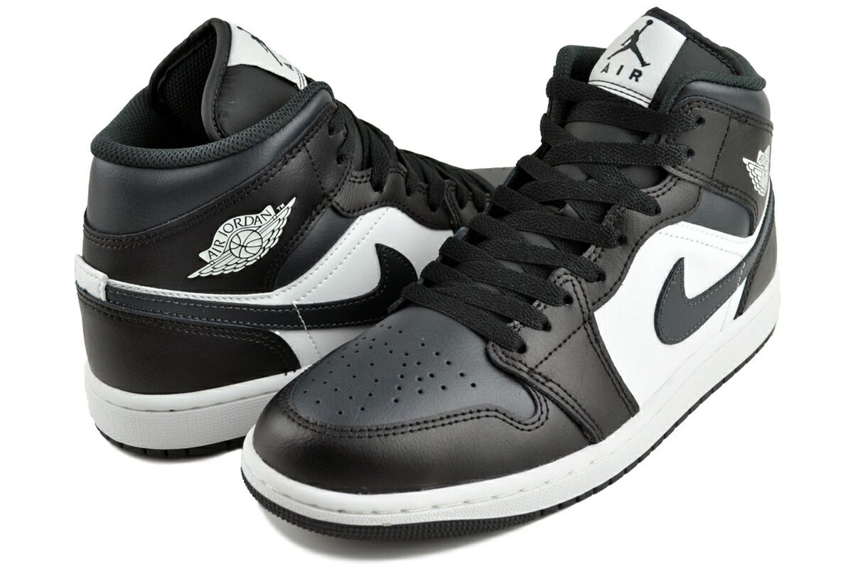 ナイキ エアジョーダン 1 ミッド ブラック オフノワール サミット
