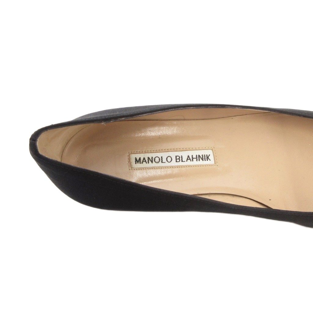 マノロブラニク MANOLO BLAHNIK パンプス ポインテッドトゥ ビジュー