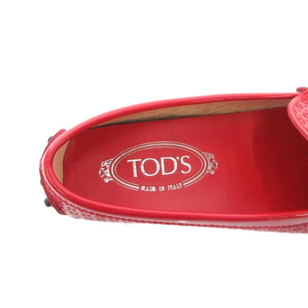 トッズ TOD'S ドライビングシューズ ローファー エナメル フラット