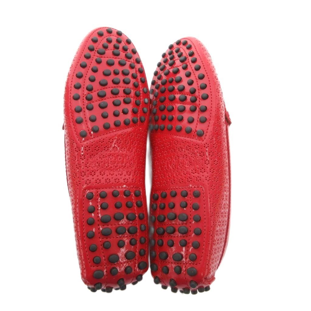トッズ TOD'S ドライビングシューズ ローファー エナメル フラット