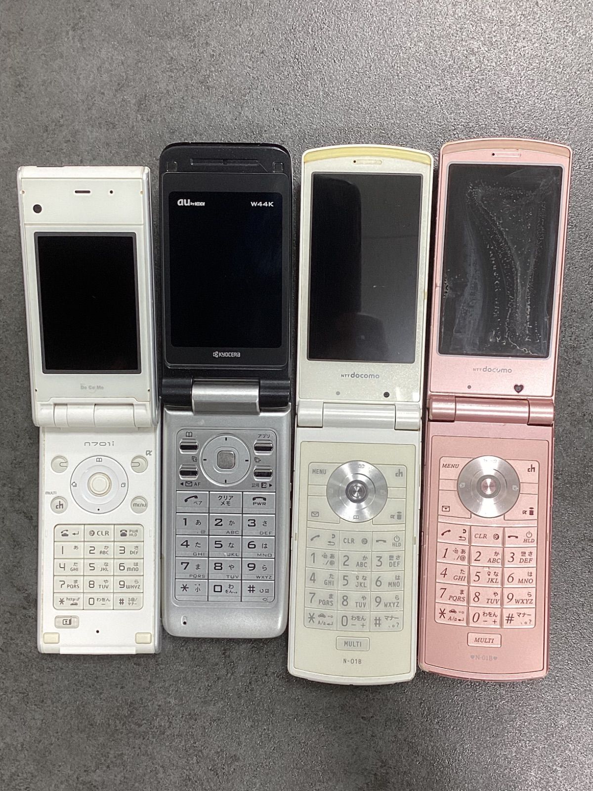 ガラケー 携帯電話 FOMAその他8台おまとめセット 折りたたみ スライド