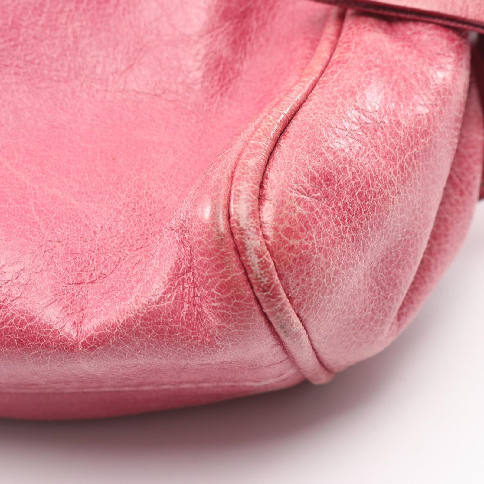 ミュウ ミュウ Miu Miu ショルダーバッグ ピンク レザー サイドリボン 