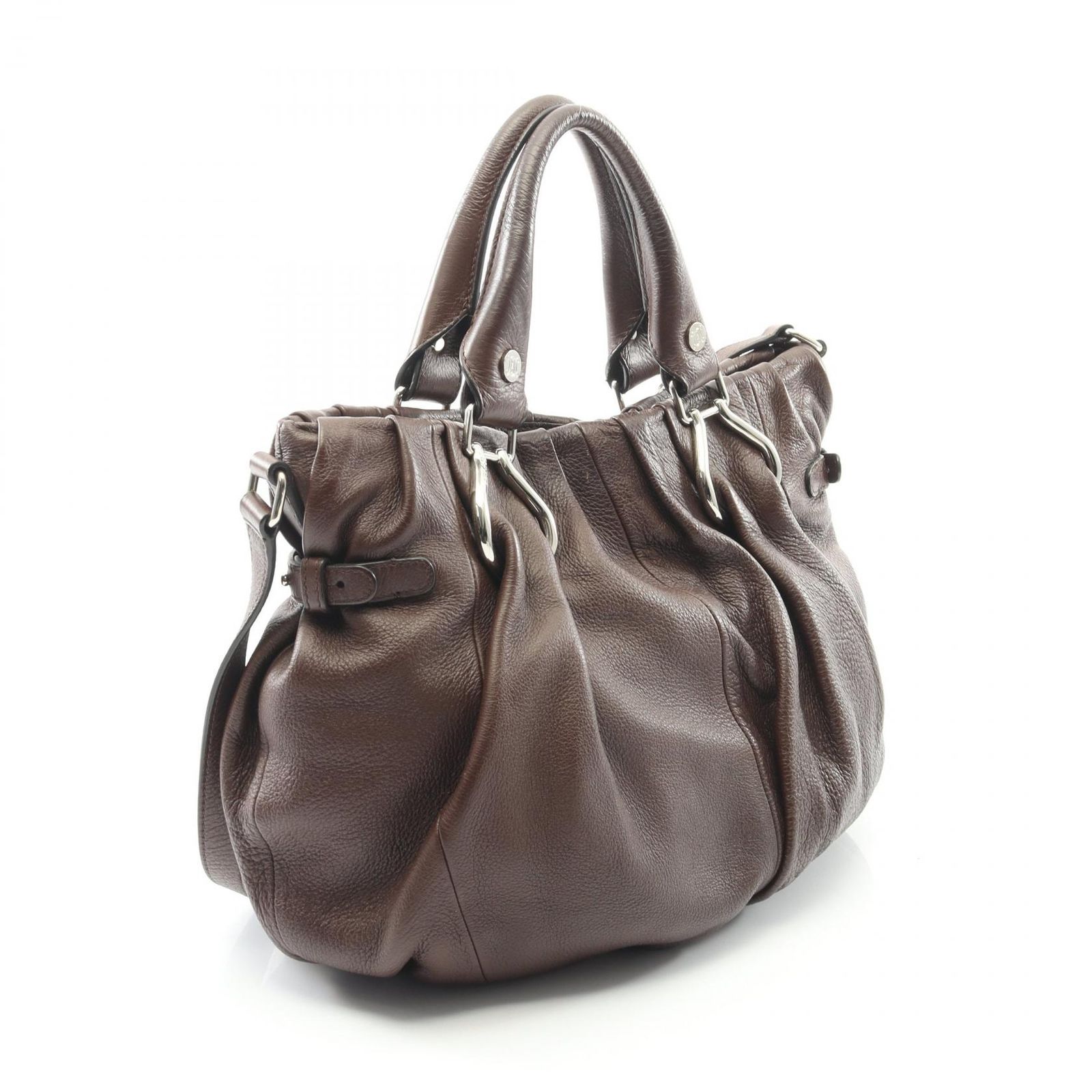 セリーヌ CELINE ショルダーバッグ ピロー スモール ブラウン レザー