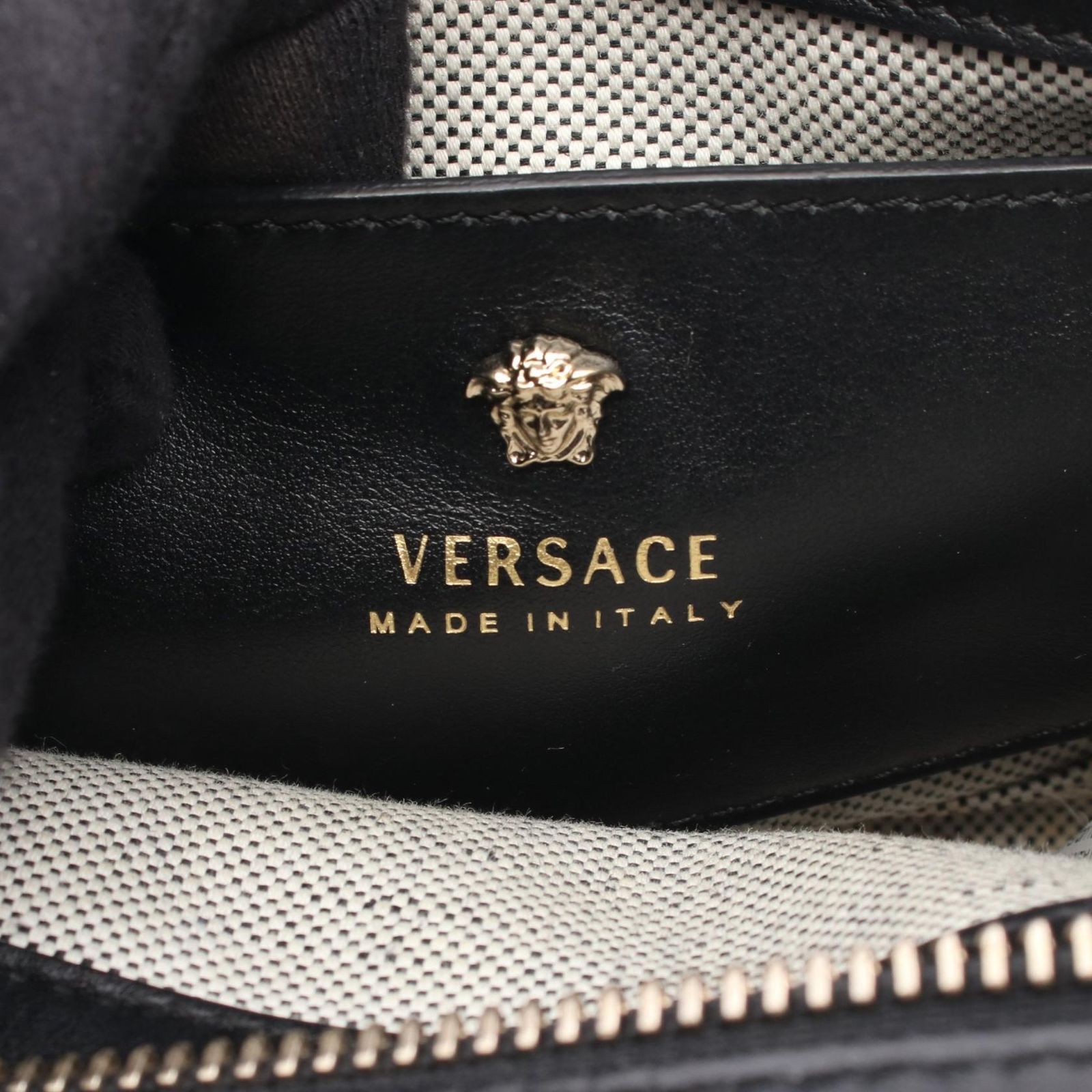 ヴェルサーチ VERSACE ハンドバッグ メデューサ ブラック レザー