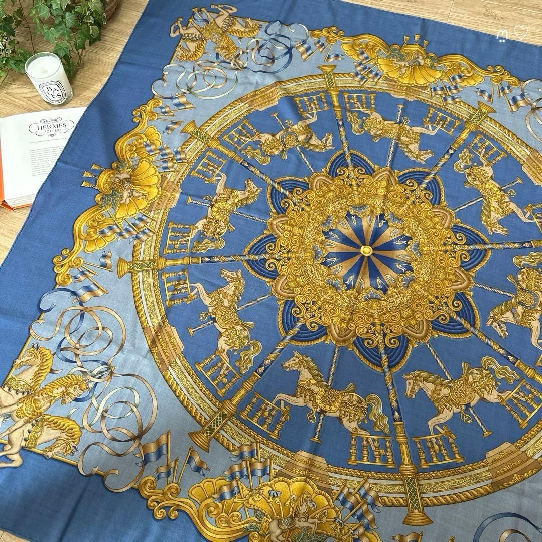 HERMESエルメス カレ140ジェアン ルナパーク カシシル 