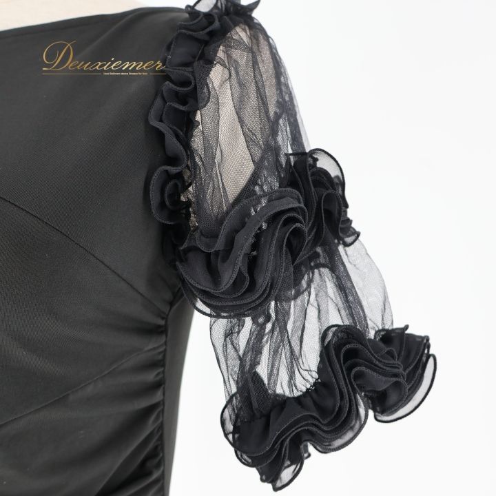 社交ダンス 衣装 トップス ブラウス ブラック系 チャコットロイヤル