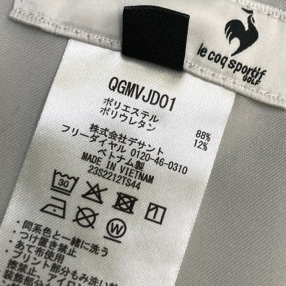 ルコック パンツ ネイビー×ピンク ロゴプリント ロゴ刺しゅう レディース 11 ゴルフウェア le coq sportif coq le 超美品ルコックゴルフ サイズ：96 ストレッチパンツ ロゴ刺しゅうピンク