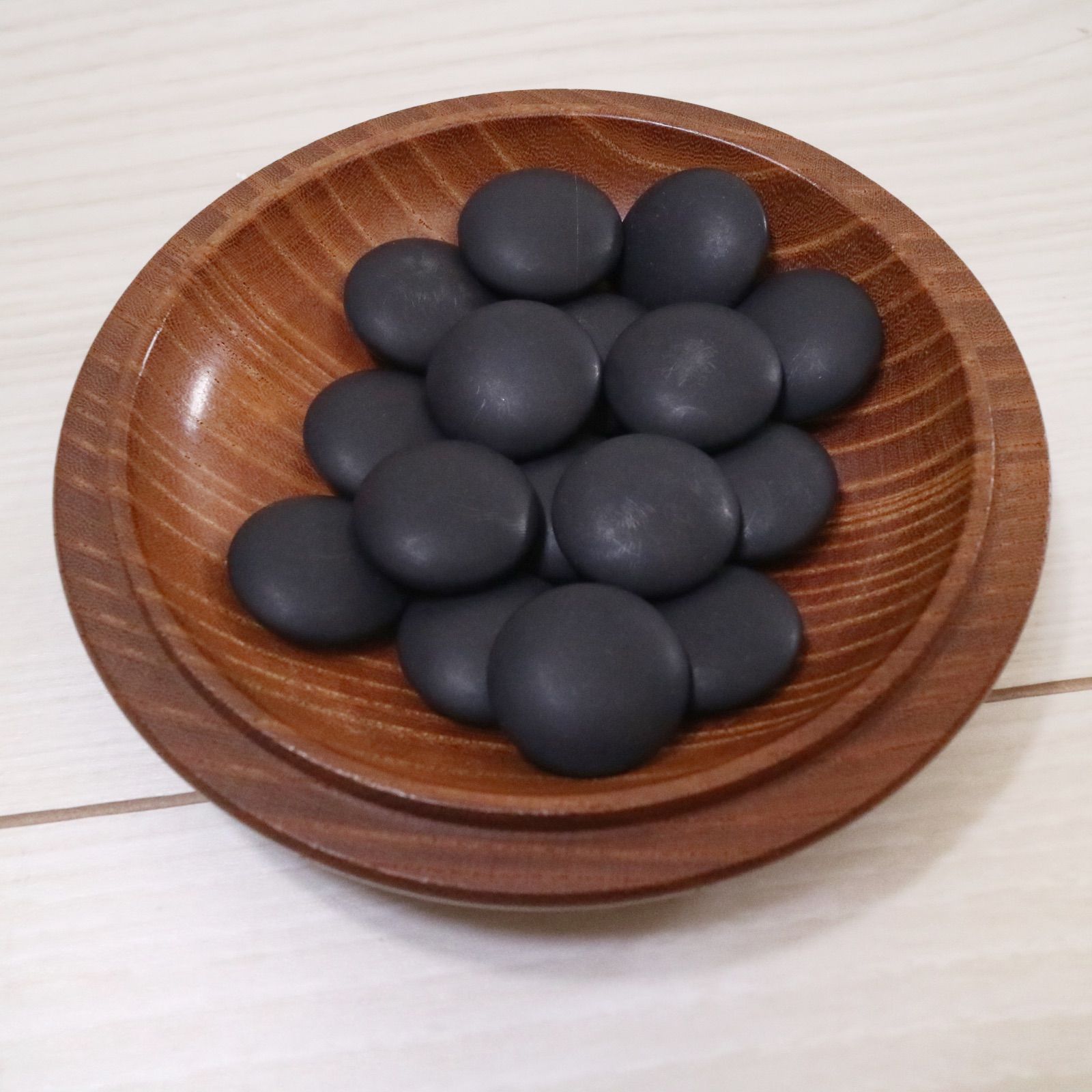 蛤碁石 蛤 はまぐり 30号 那智黒 碁笥付 囲碁 碁石 KEDANI - メルカリ