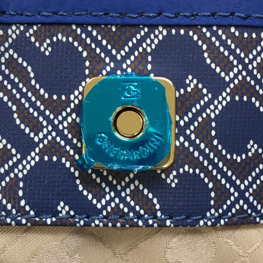 ゲラルディーニ リナシメント 総柄 トートバッグ ブルー【AFE4