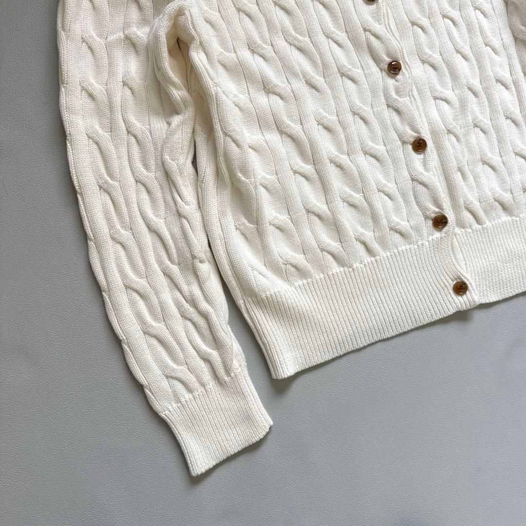 未使用 タグ付き ポロラルフローレン カーディガン ケーブルニット