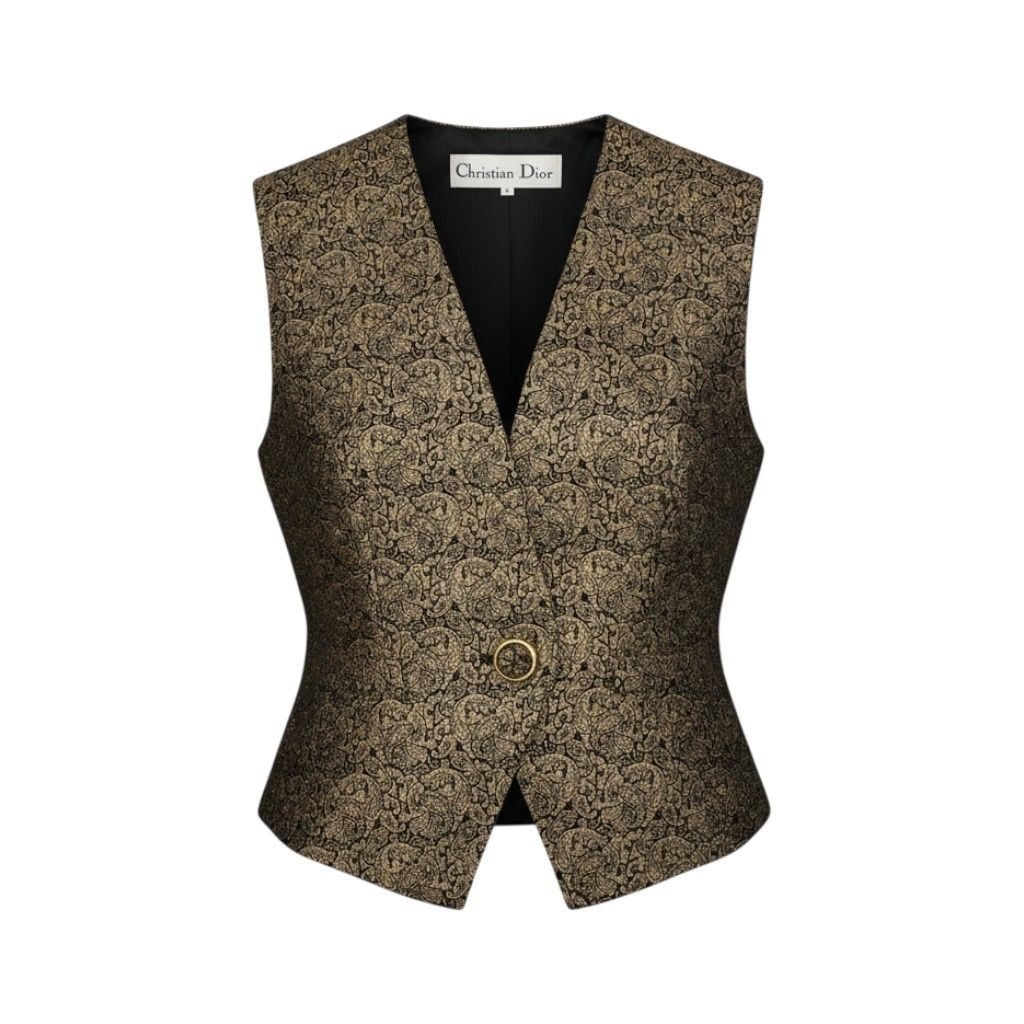 Ab23 Christian Dior クリスチャンディオール 総柄 ジレベスト