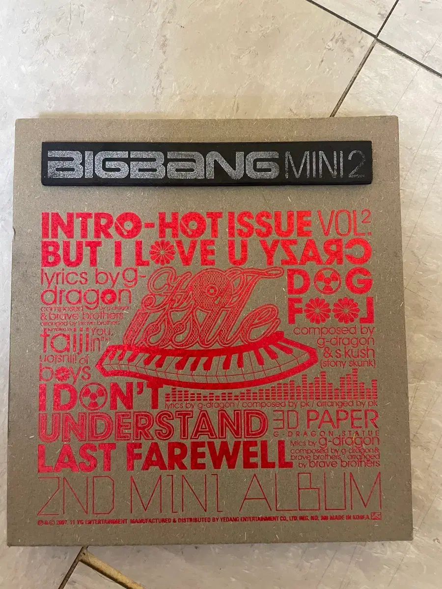 BIGBANG(ビッグバン) ミニ 2 家 アルバム 全メンバー サイン アルバー