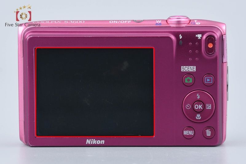 中古】Nikon ニコン COOLPIX S3600 アザレアピンク コンパクトデジタル